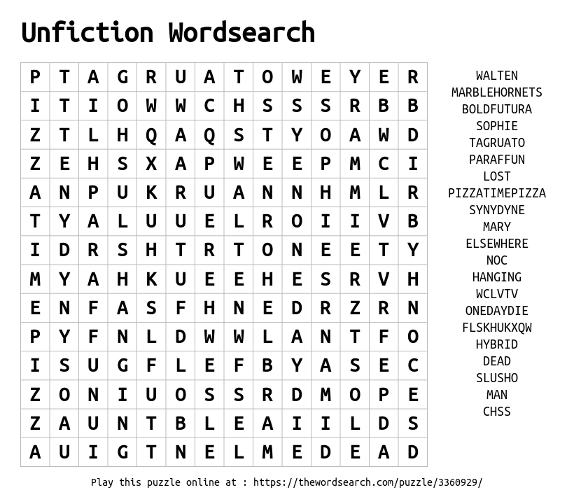 WORDSEARCH